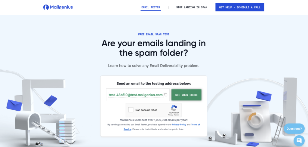 mailgenius - email testing
