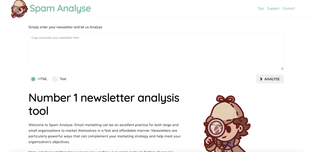 Spamanalyse - spam score checker