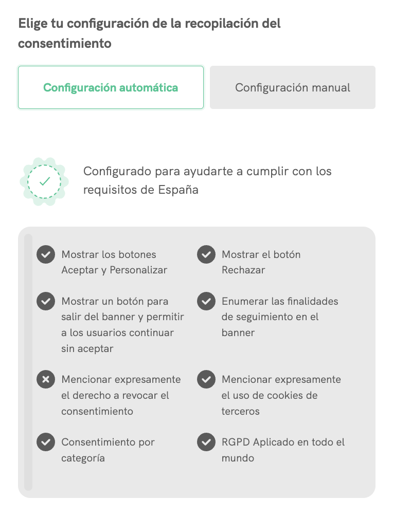 configuracion automatica
