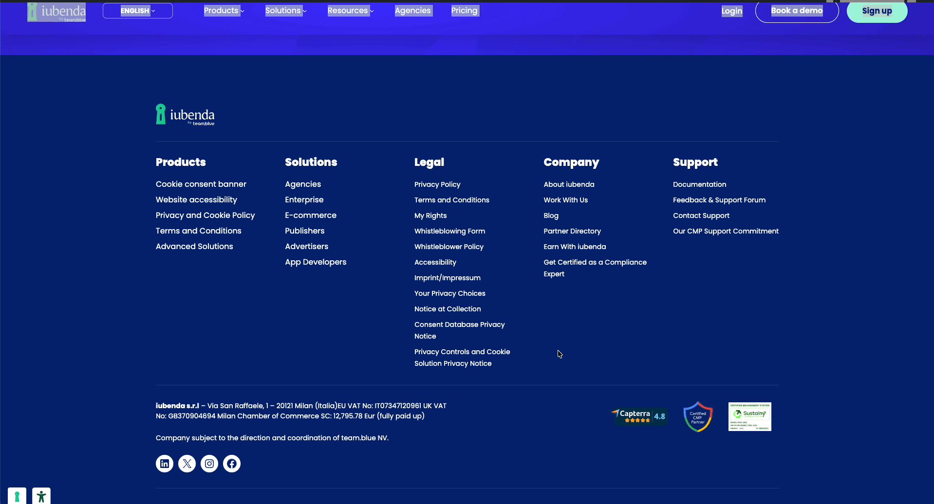 terms of service example