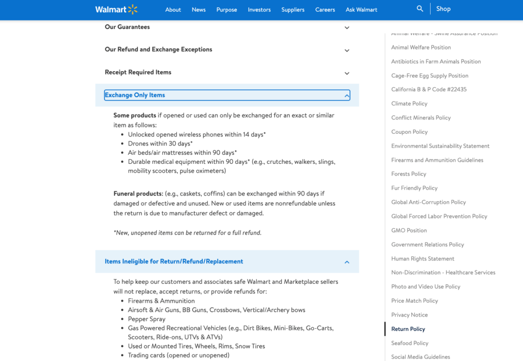 no refund policy template