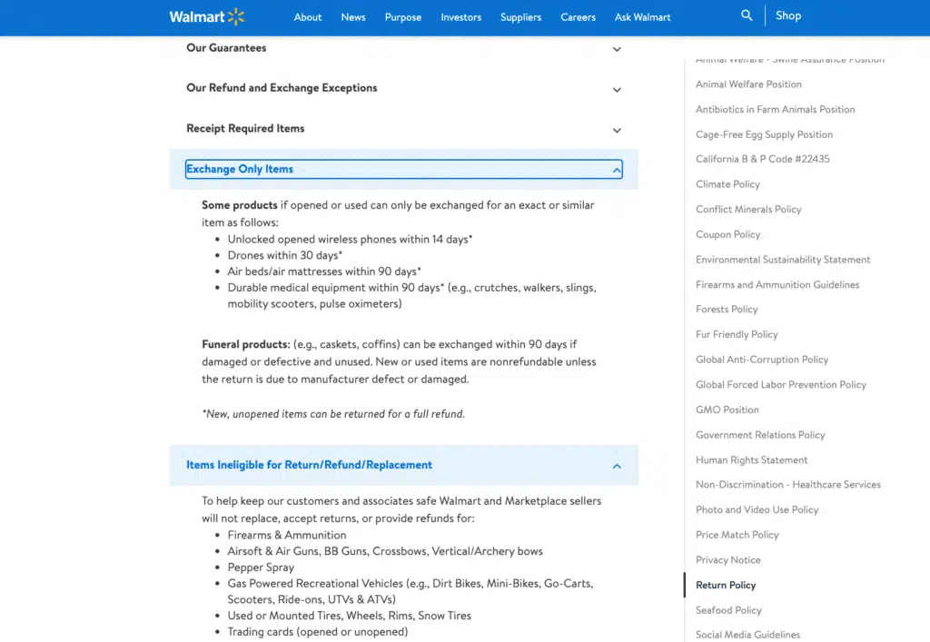 no refund policy template