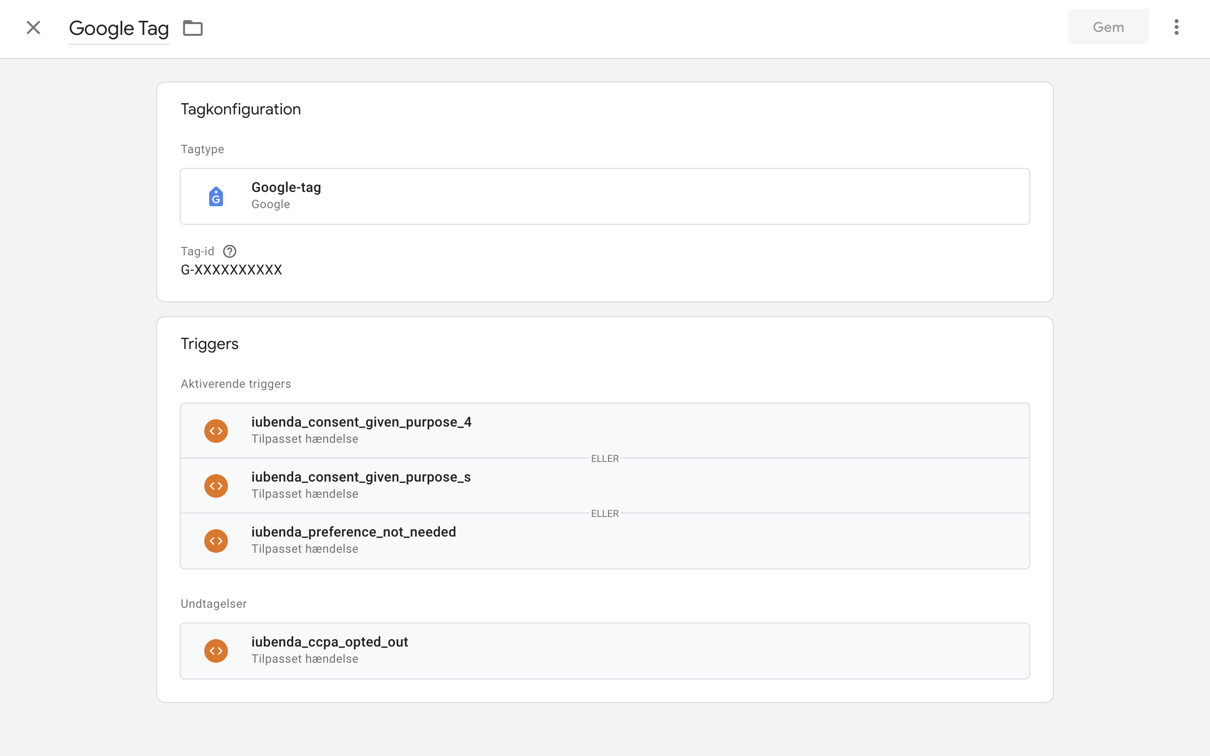 Google Tag Manager: Google Analytics – Tag til konfiguration af GA4