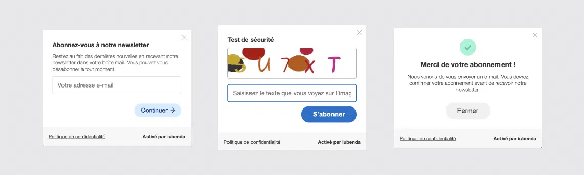 Avis vs politique de confidentialité