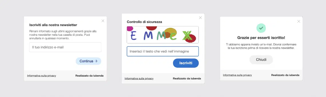 Informative e privacy policy