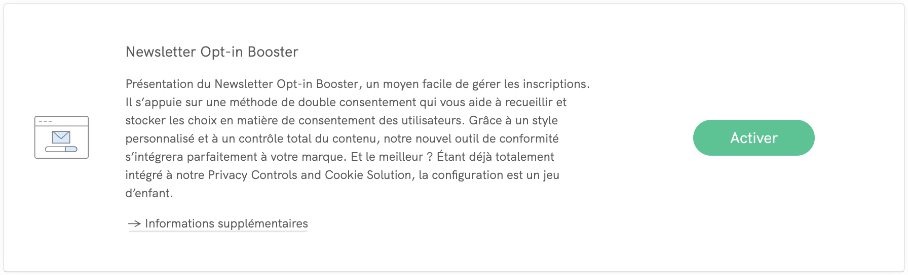 activez dès à présent