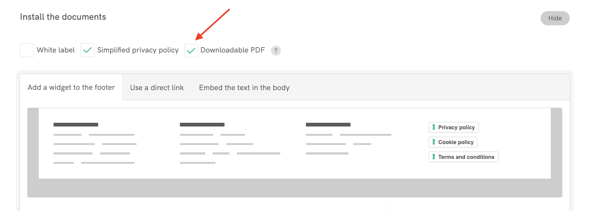 Terms and Conditions - Direct Text Embedding