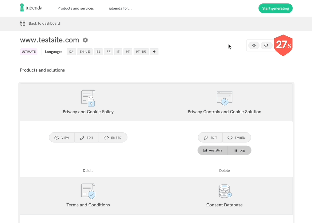 Add one or more languages to your documents