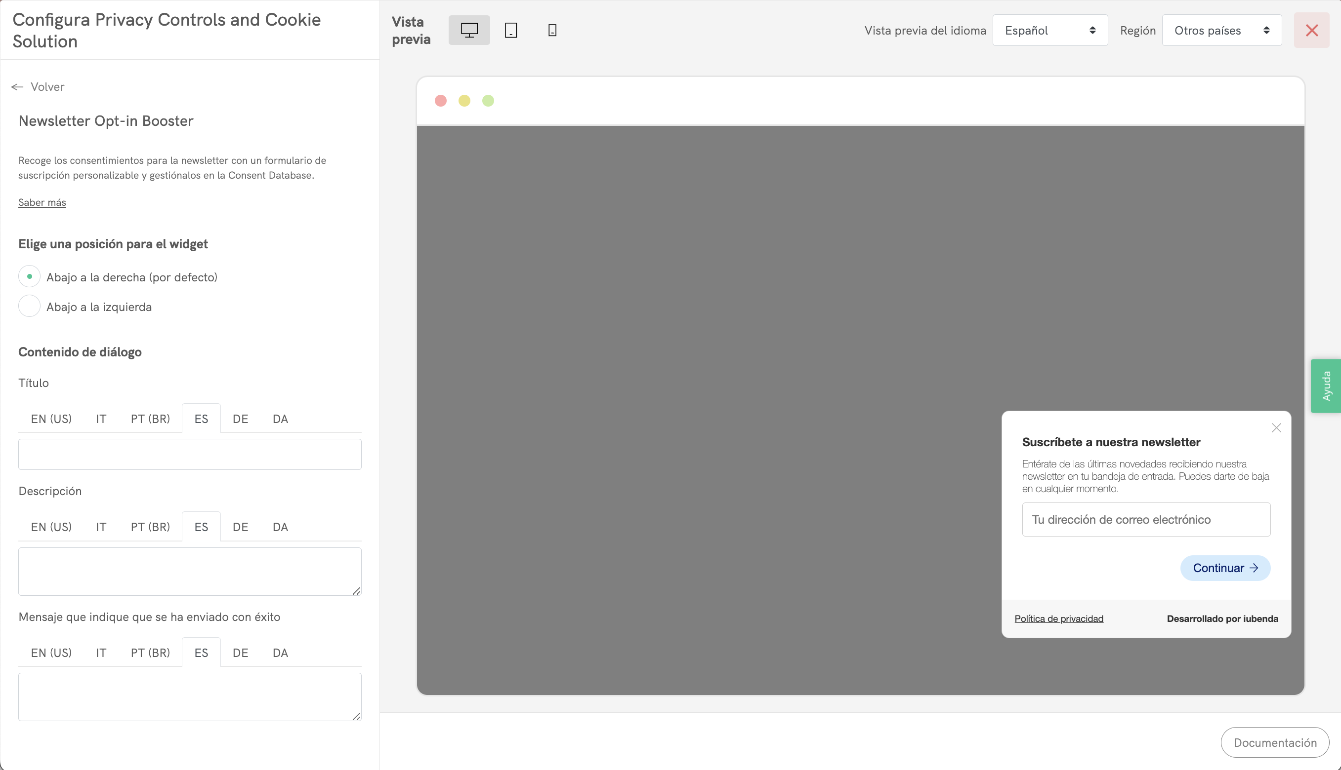 Aviso de privacidad o política de privacidad