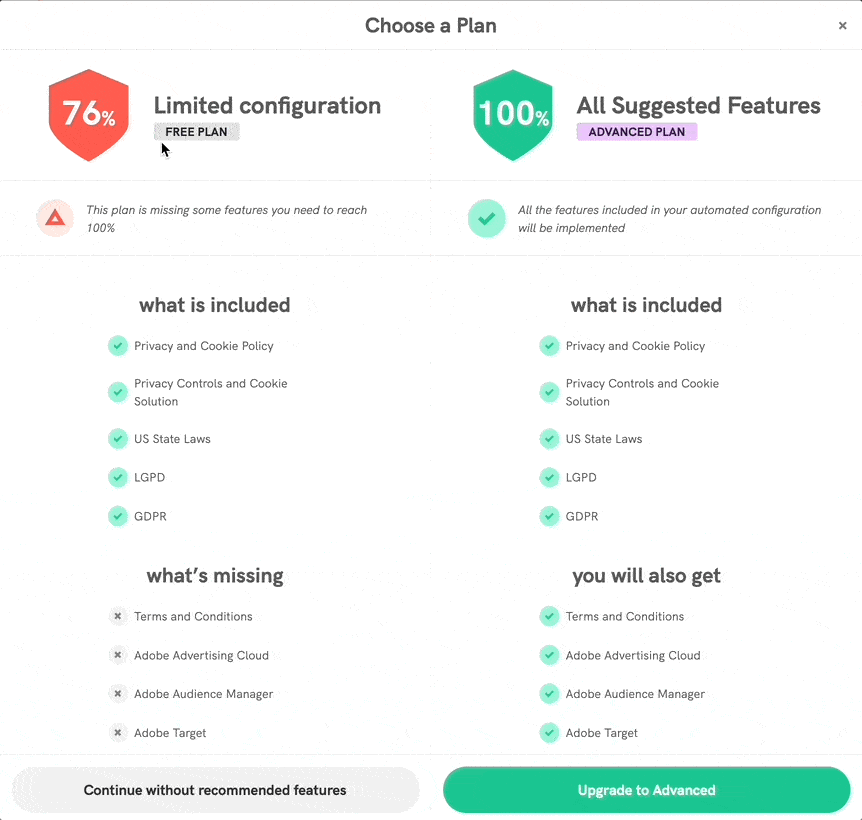 assisted configuration set up