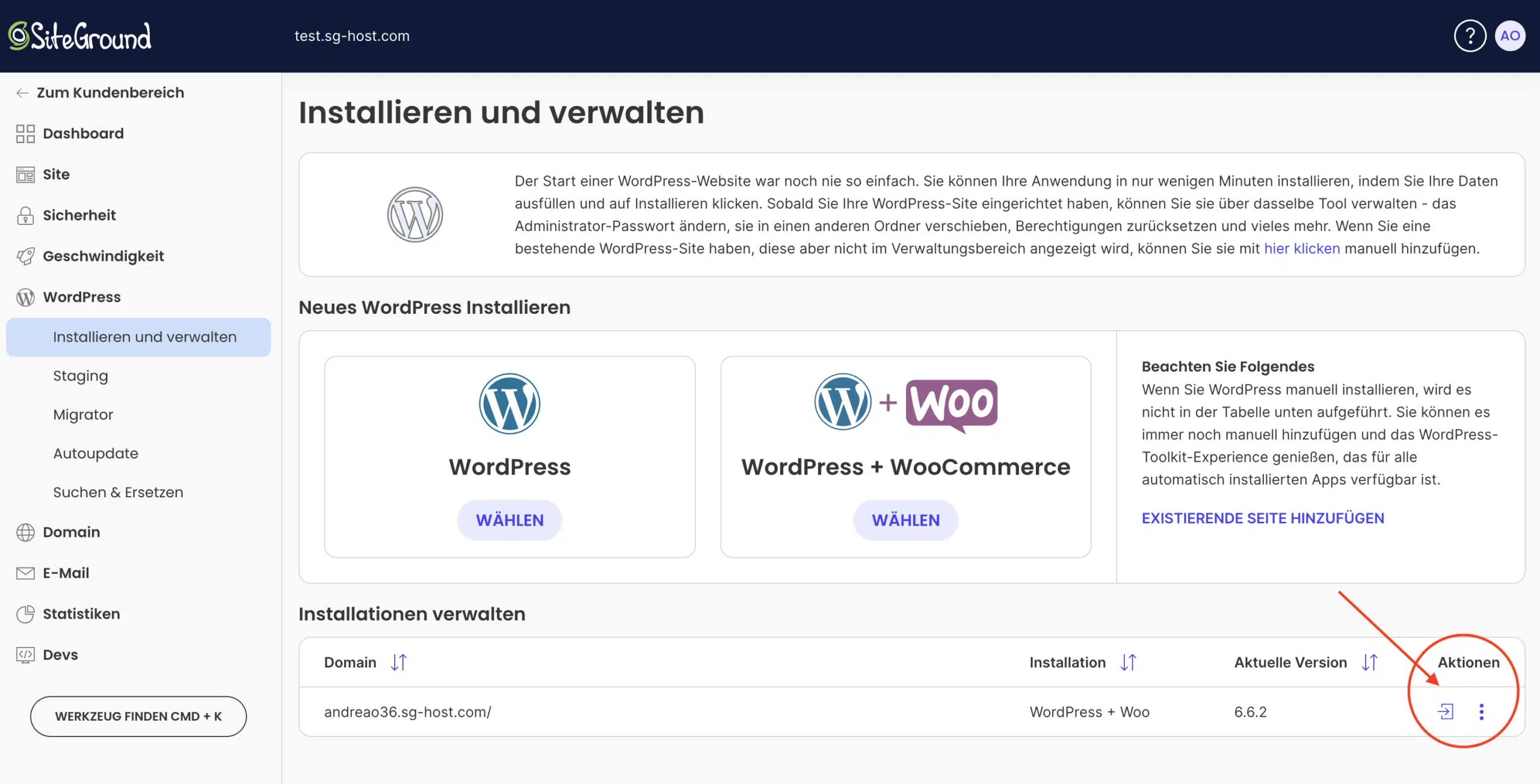 iubenda für siteground