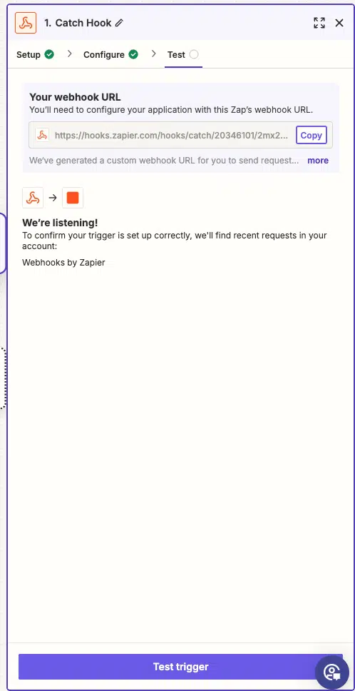 zapier webhooks 2