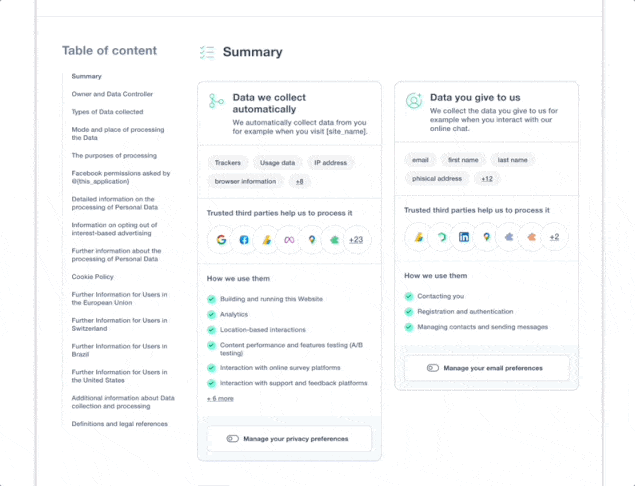 Layout do design antigo