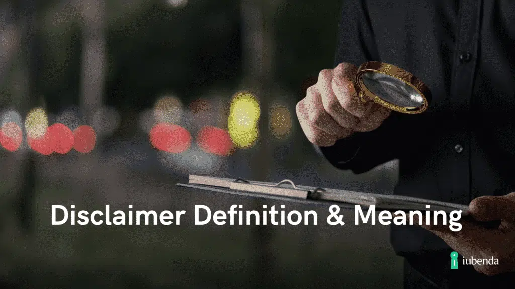 disclaimer definition