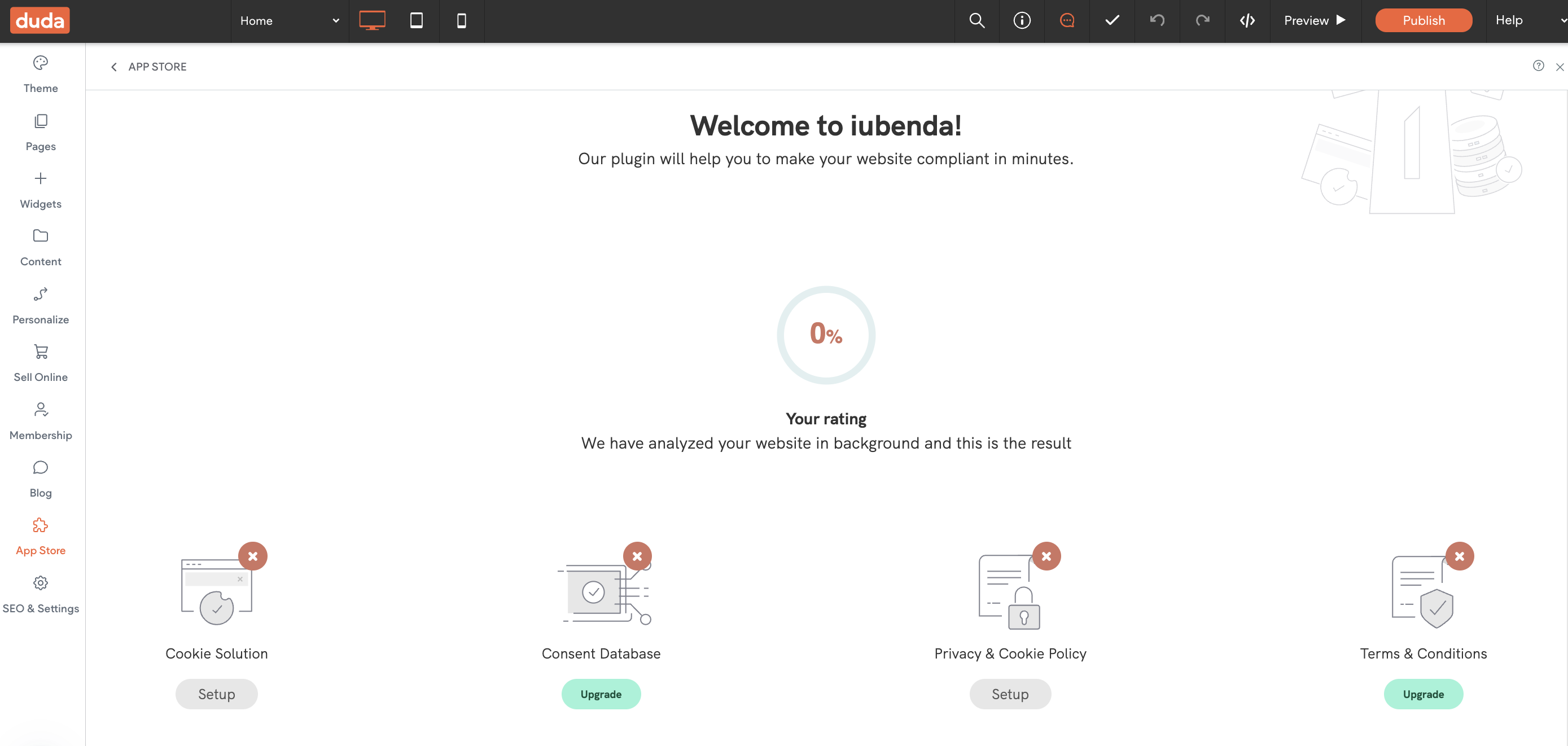 duda iubenda raiting