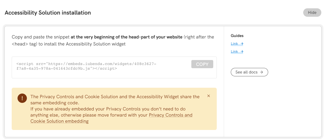 accessibility solution