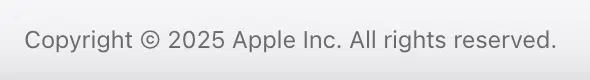 copyright example, apple