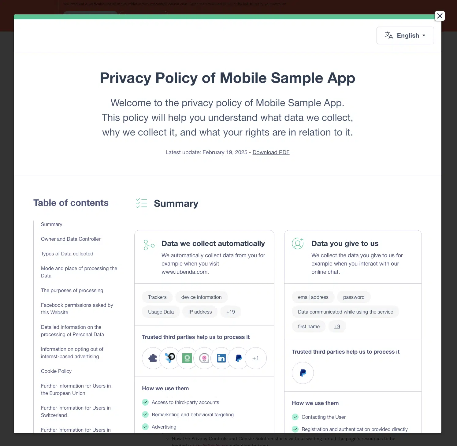 privacy policy meaning