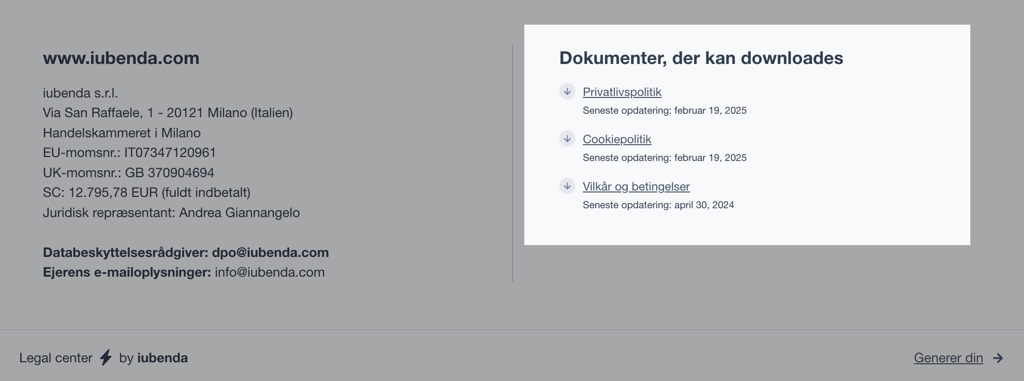 download af nyt design