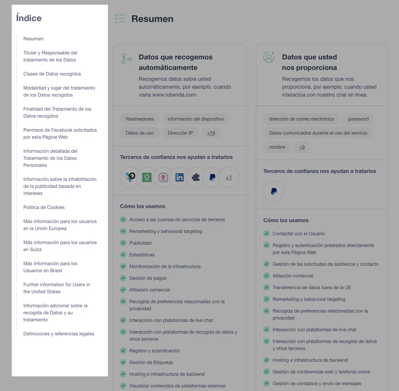 new design table of content