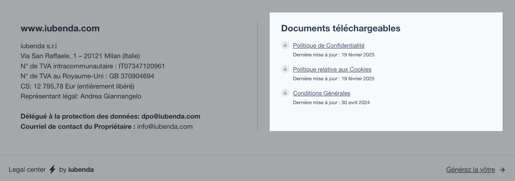 téléchargement de la nouvelle configuration