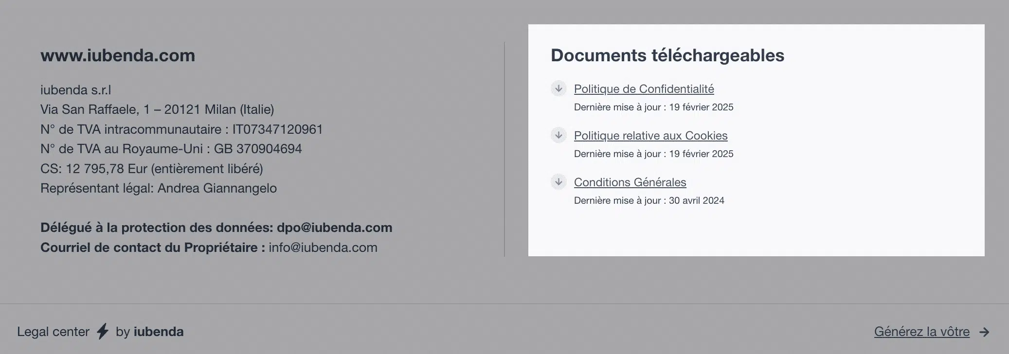 téléchargement de la nouvelle configuration