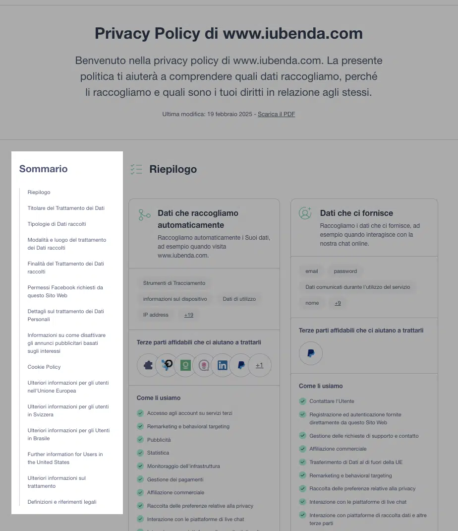 new design table of content