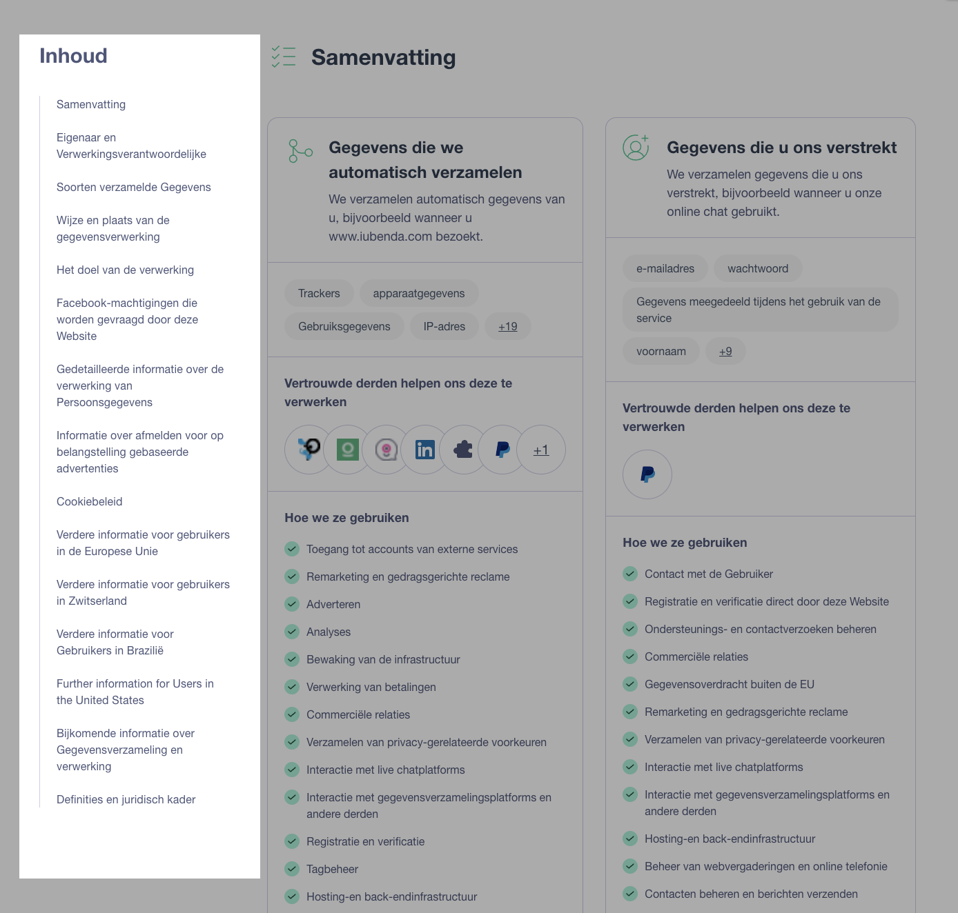 nieuw ontwerp inhoudsopgave