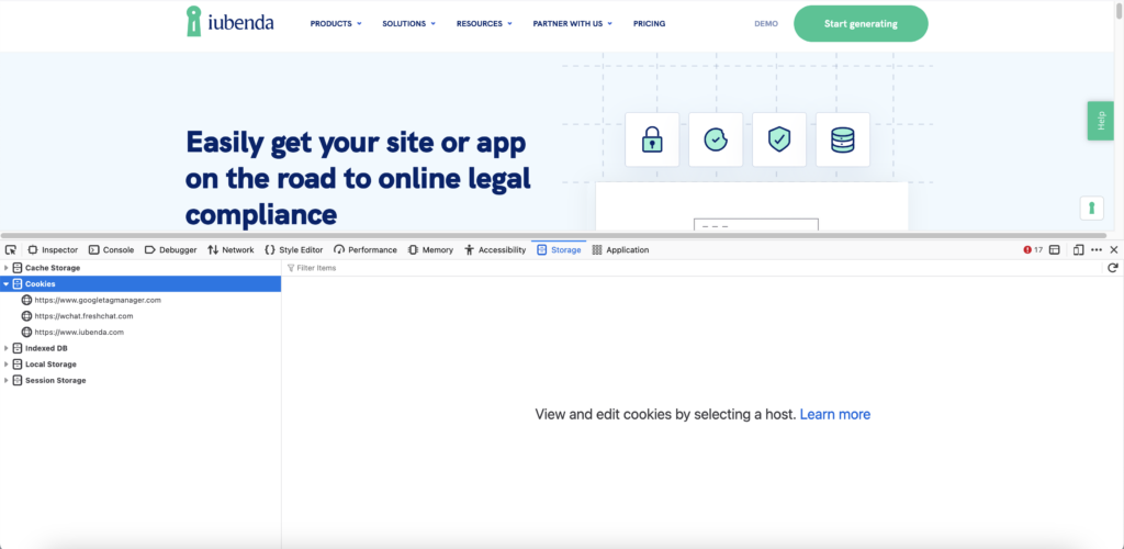 view cookies in firefox