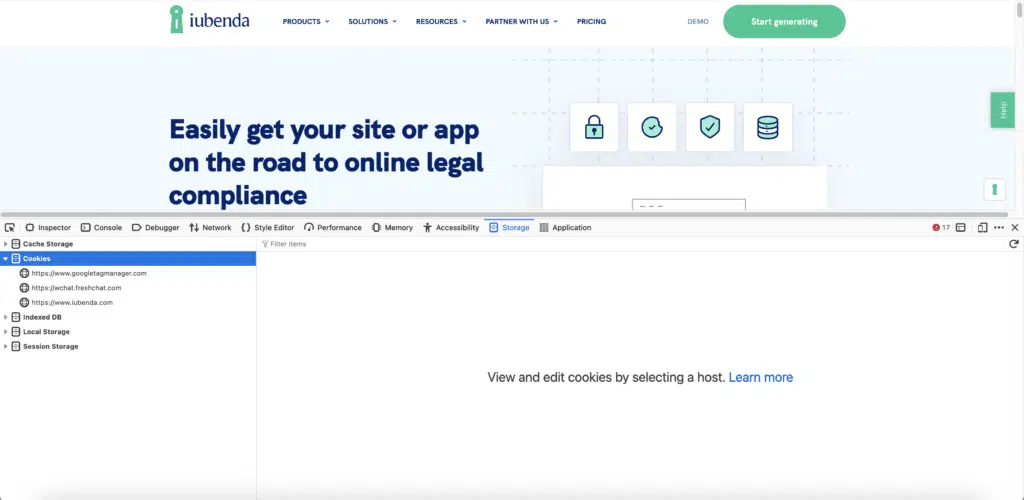 view cookies in firefox