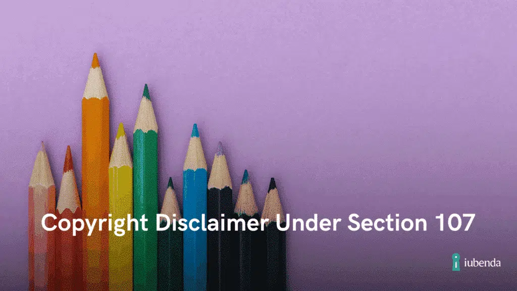 copyright disclaimer under section 107