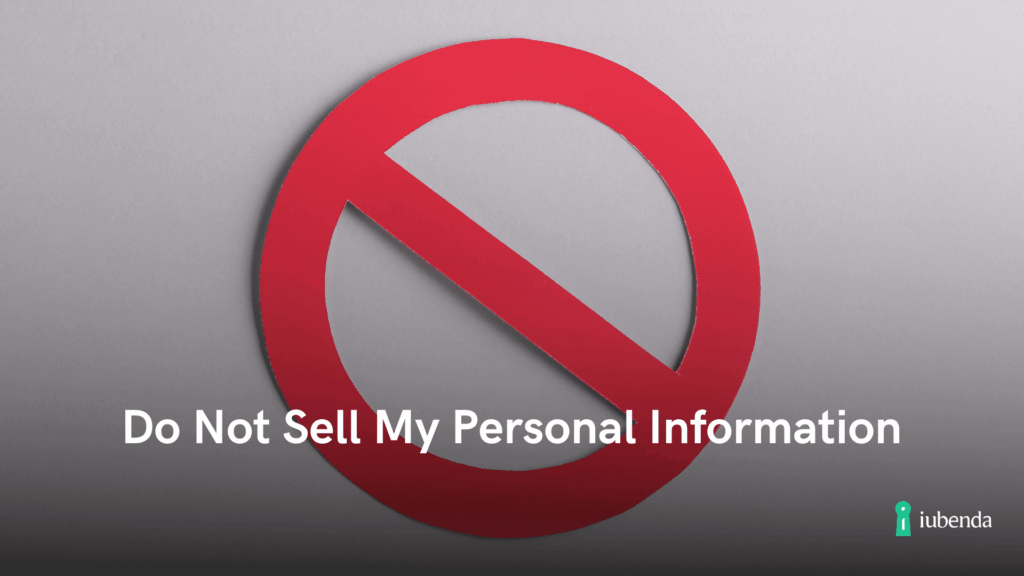 do not sell my personal information