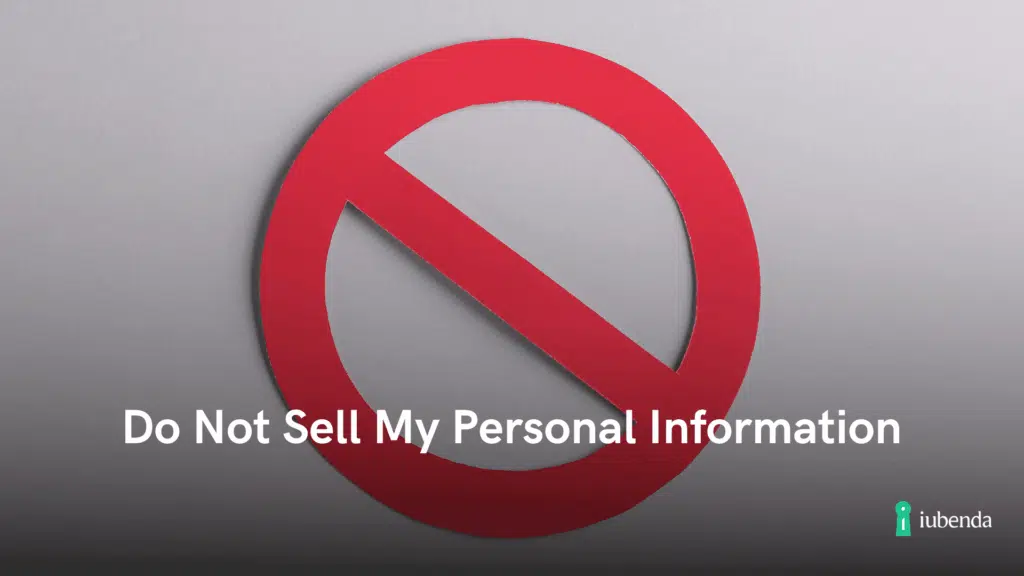 do not sell my personal information