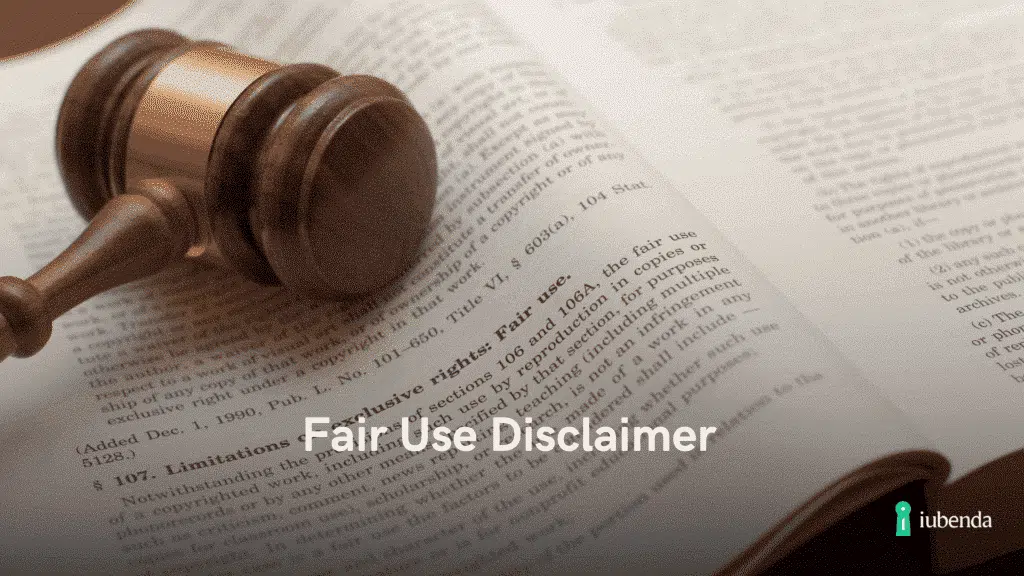 fair use disclaimer