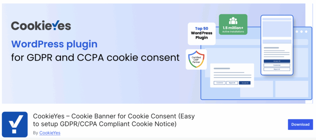 CookieYes WordPress plugin screenshot
