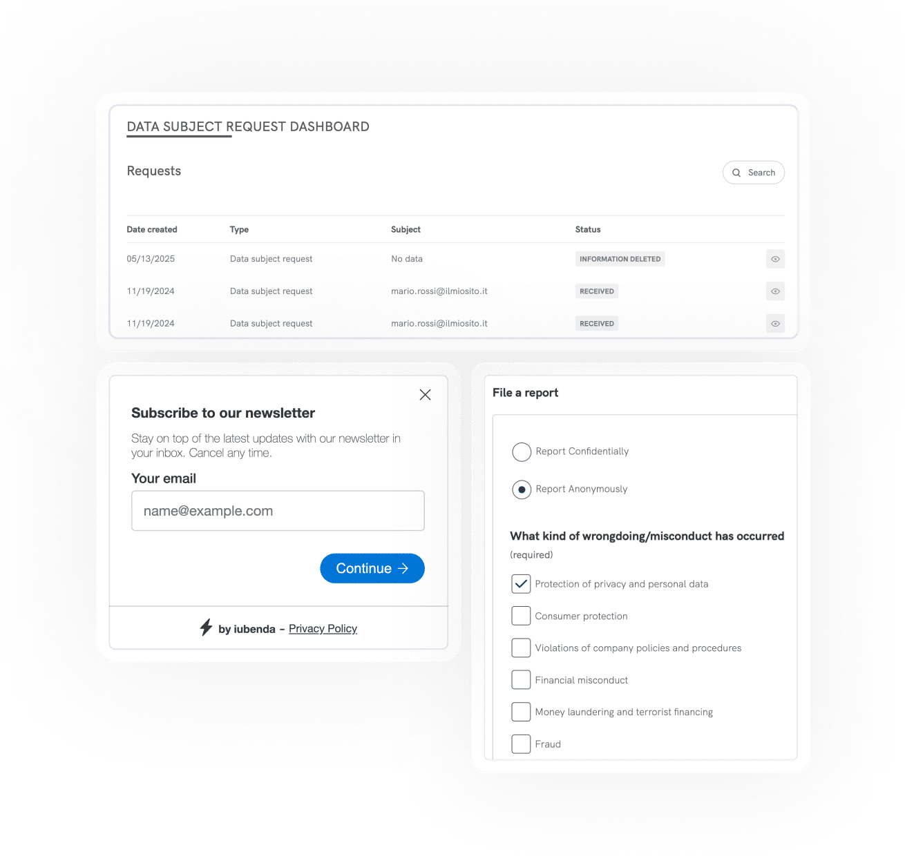 Advanced solutions screenshot