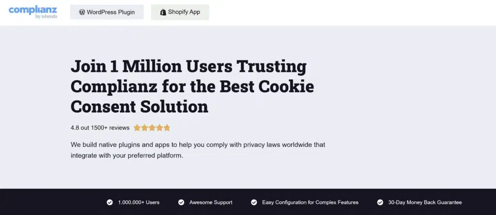 Complianz cookie policy generator
