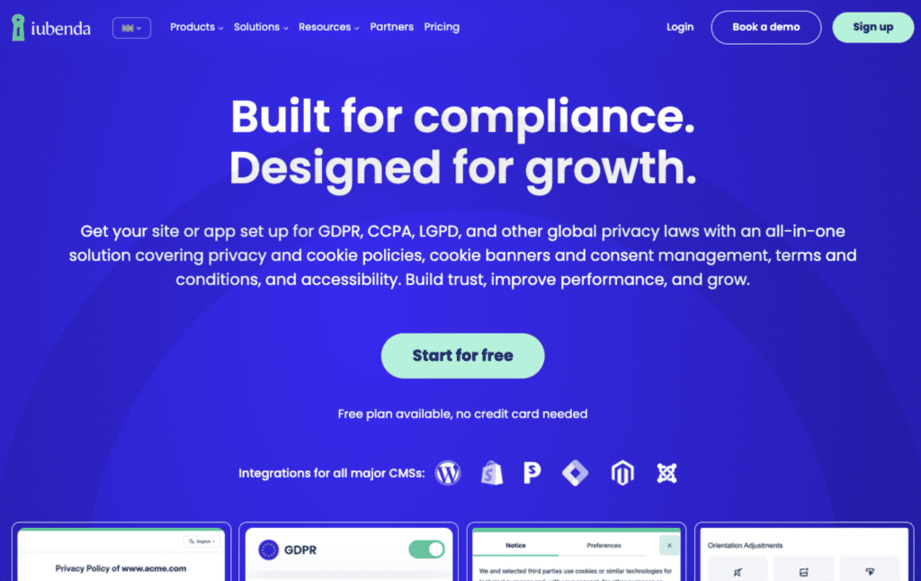 iubenda best alternatives to Didomi