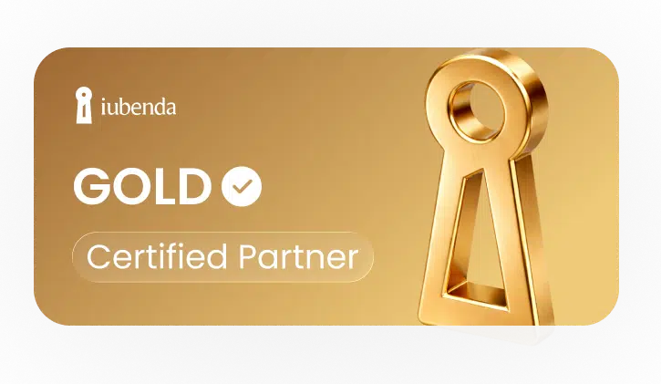 iubenda Gold Partner certificato