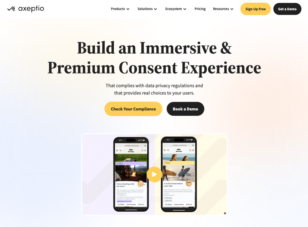 Axeptio consent experience platform