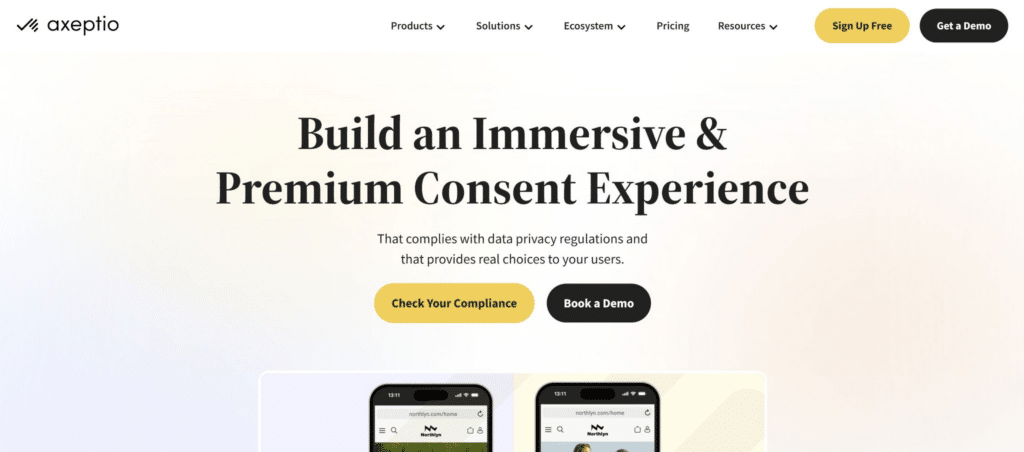 Axeptio brand-led consent experience platform