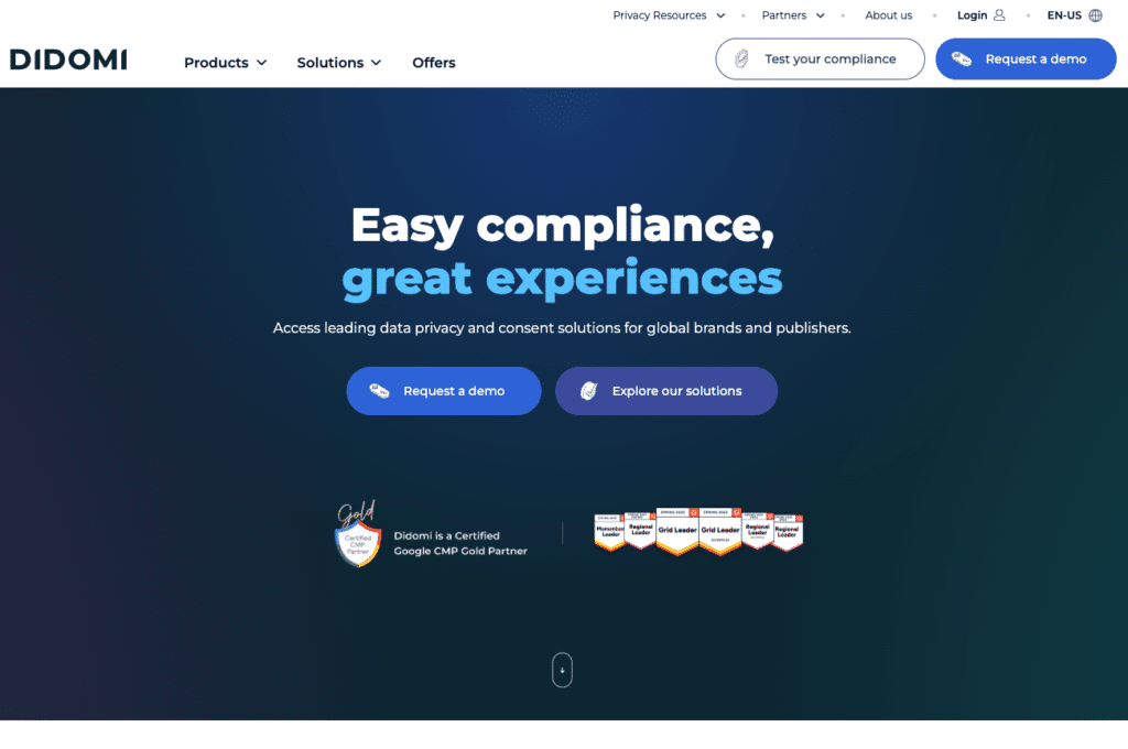 Didomi enterprise consent management platform