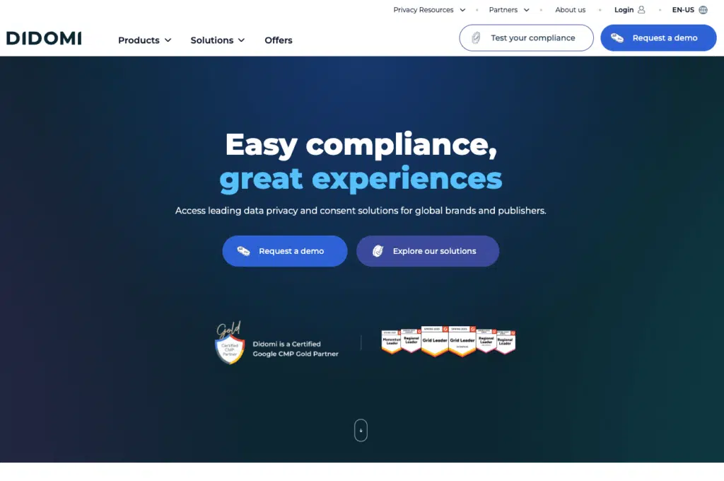 Didomi enterprise consent management platform