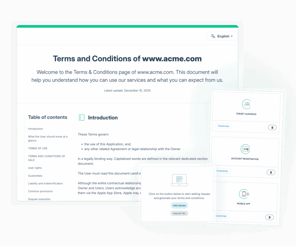 Terms and Conditions Template | iubenda