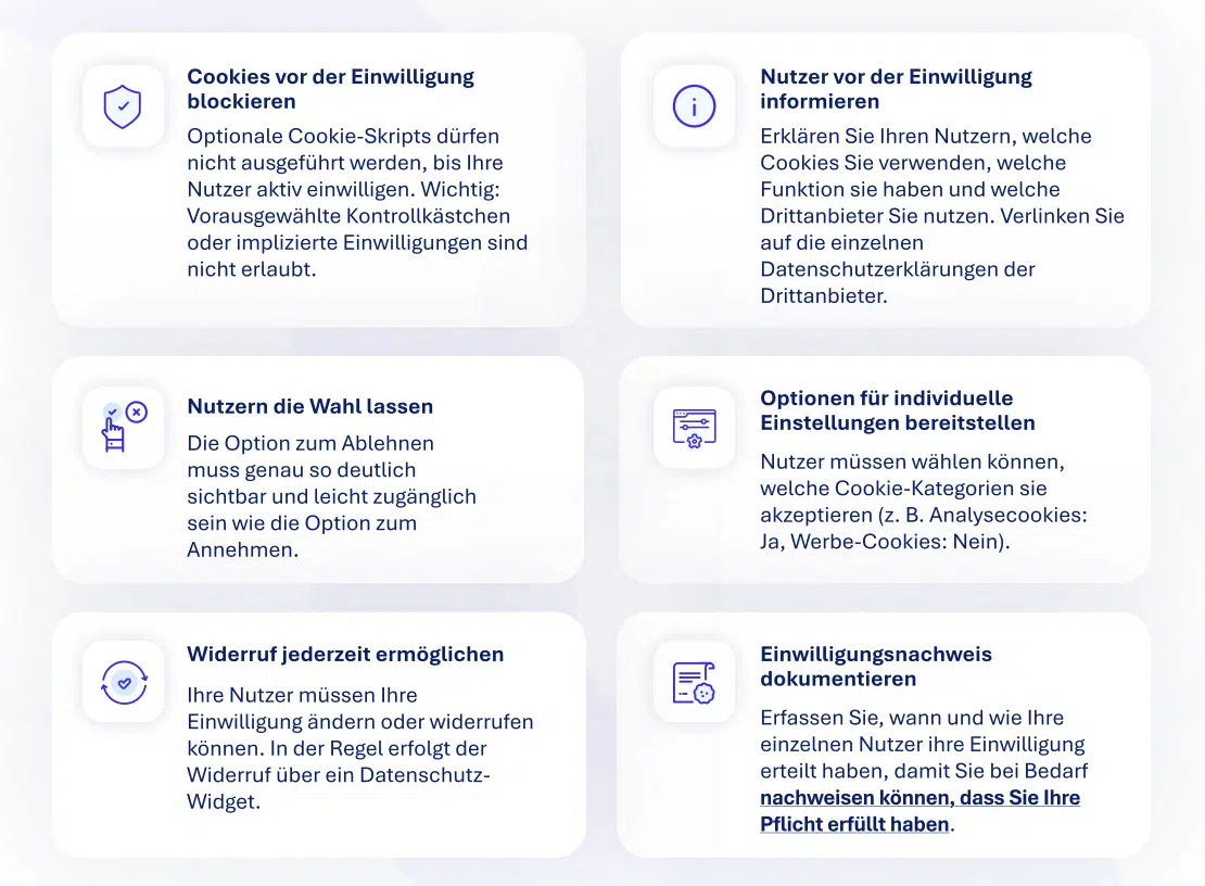 Cookie-Einwilligung DSGVO